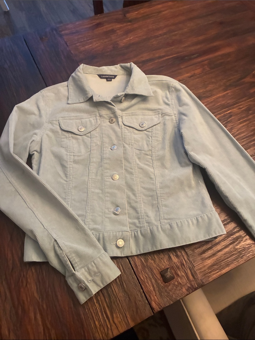 Lands' End Pale Blue Women's Jean Jacket